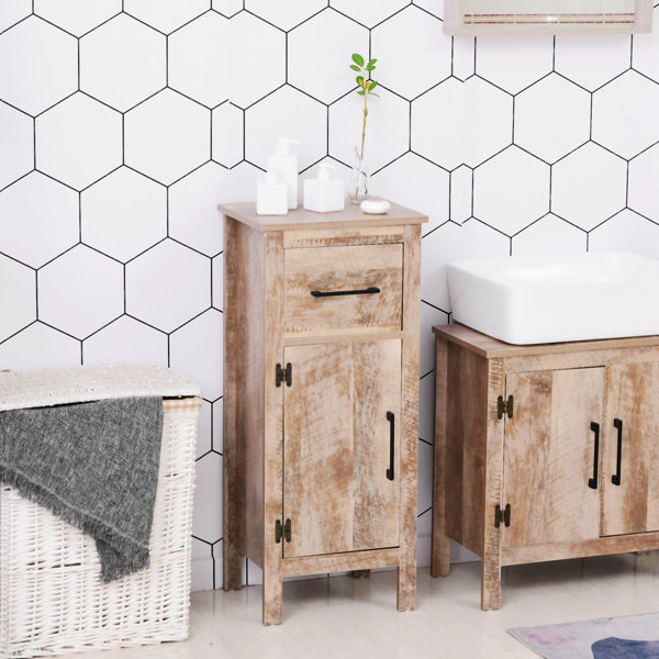 Millwood Pines Arzella Particle Board Bathroom Storage Wayfair